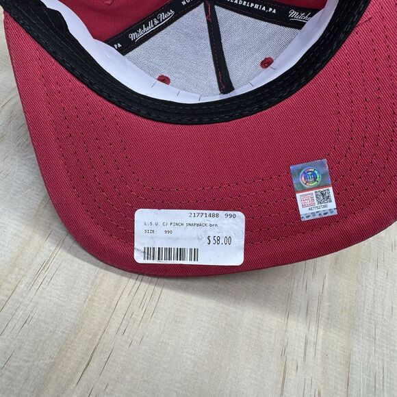 NEW LSU Tigers Travis Scott Cactus Jack x Mitchell Ness Snapback Hat - Picture 7 of 9